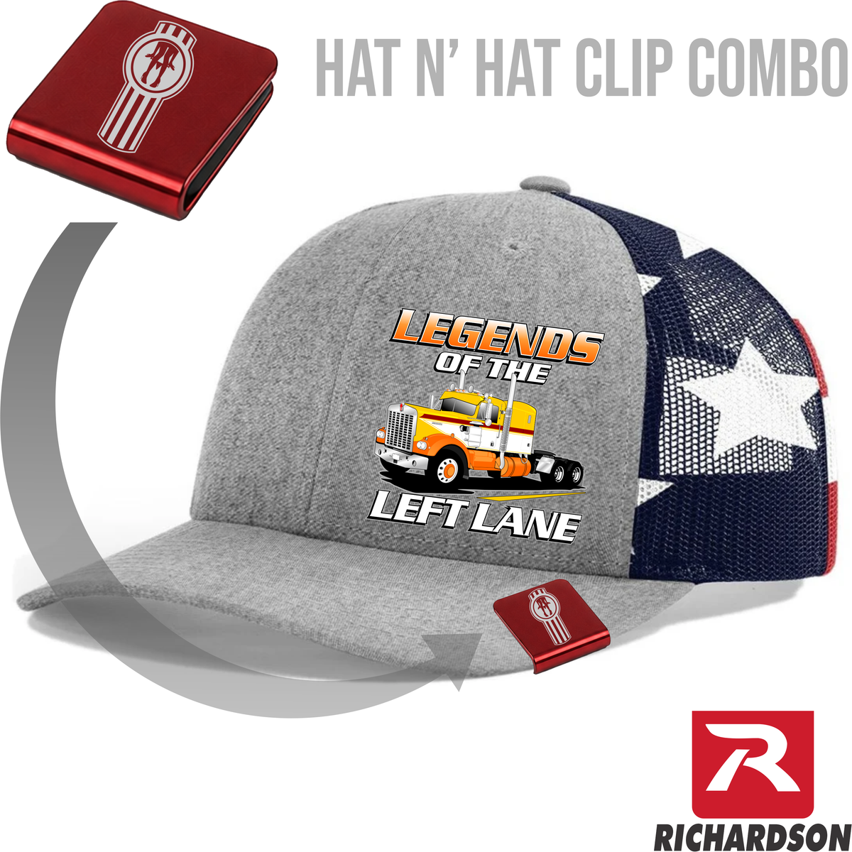 Legends of the Left Lane - 1974 Kenworth  A Model - Richardson 112 Hat - Free Shipping