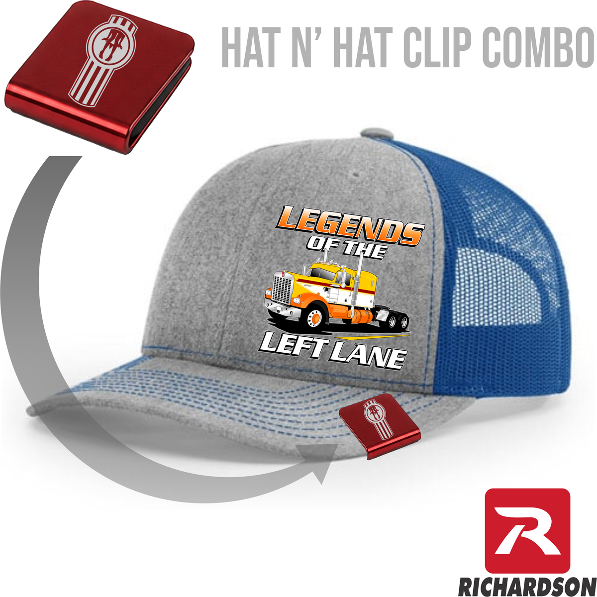Legends of the Left Lane - 1974 Kenworth  A Model - Richardson 112 Hat - Free Shipping