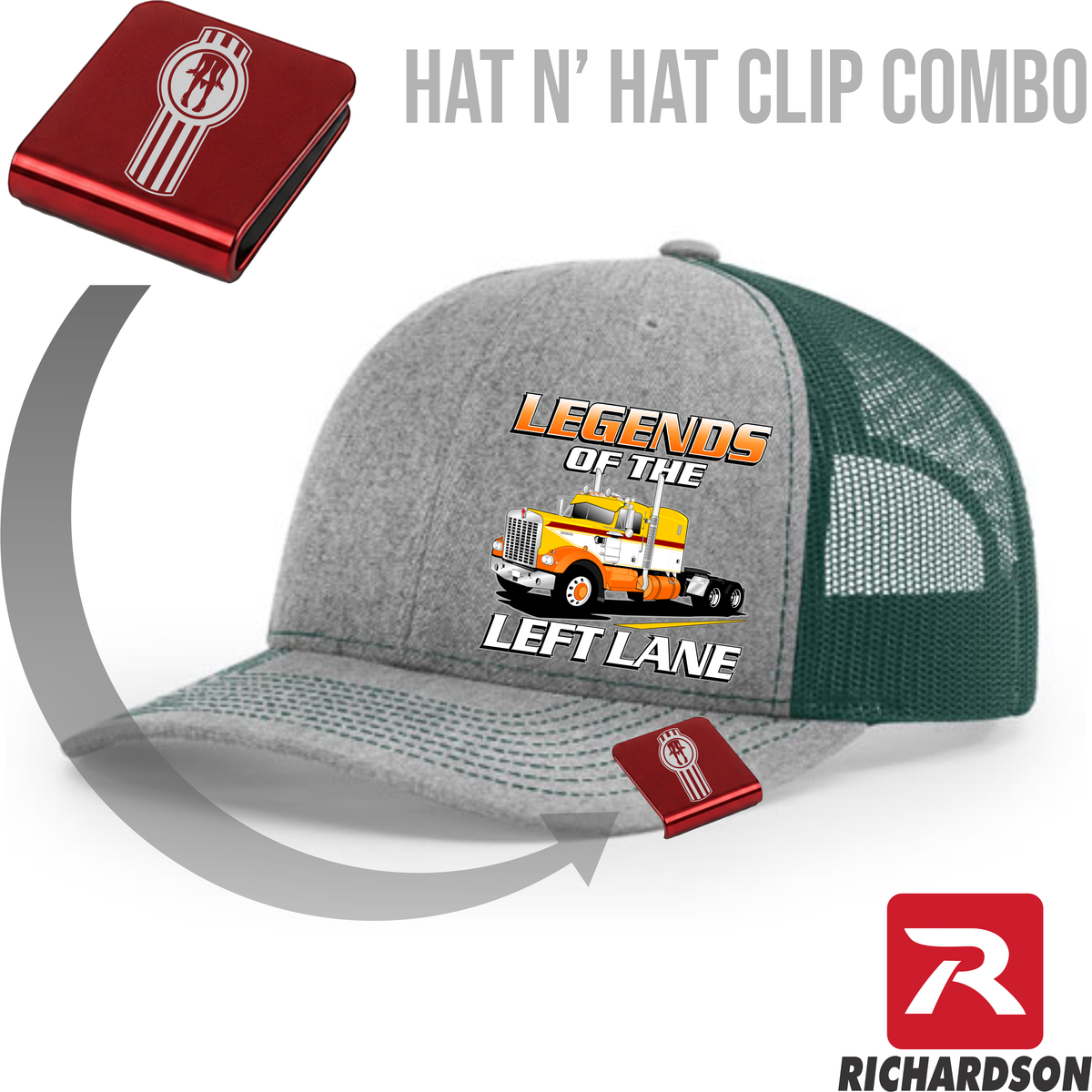 Legends of the Left Lane - 1974 Kenworth  A Model - Richardson 112 Hat - Free Shipping