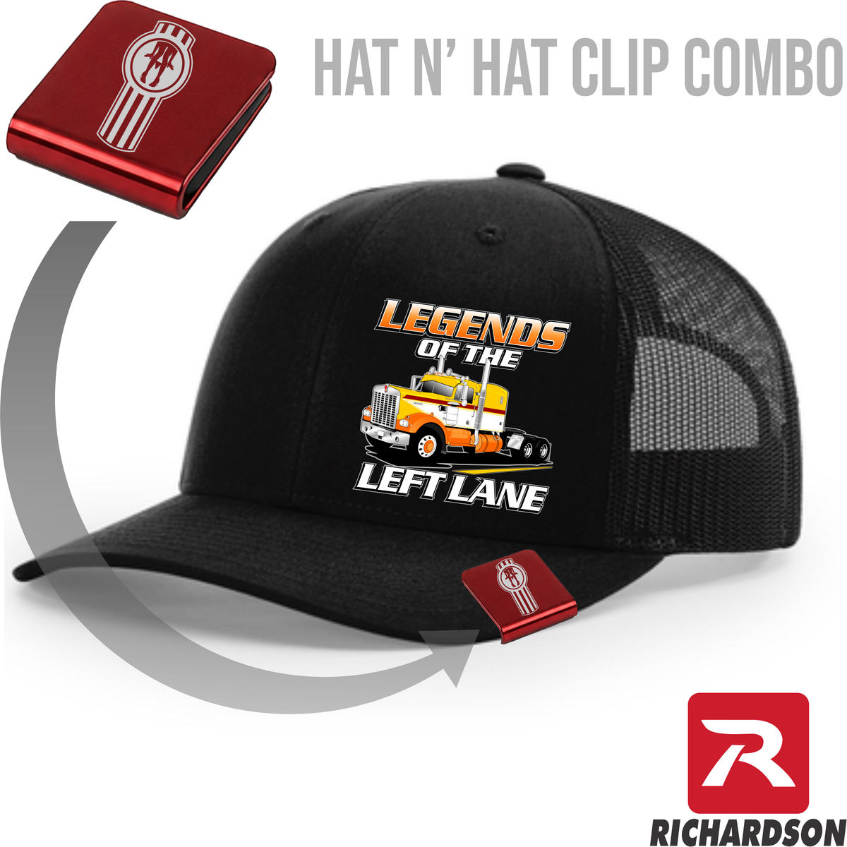 Legends of the Left Lane - 1974 Kenworth  A Model - Richardson 112 Hat - Free Shipping
