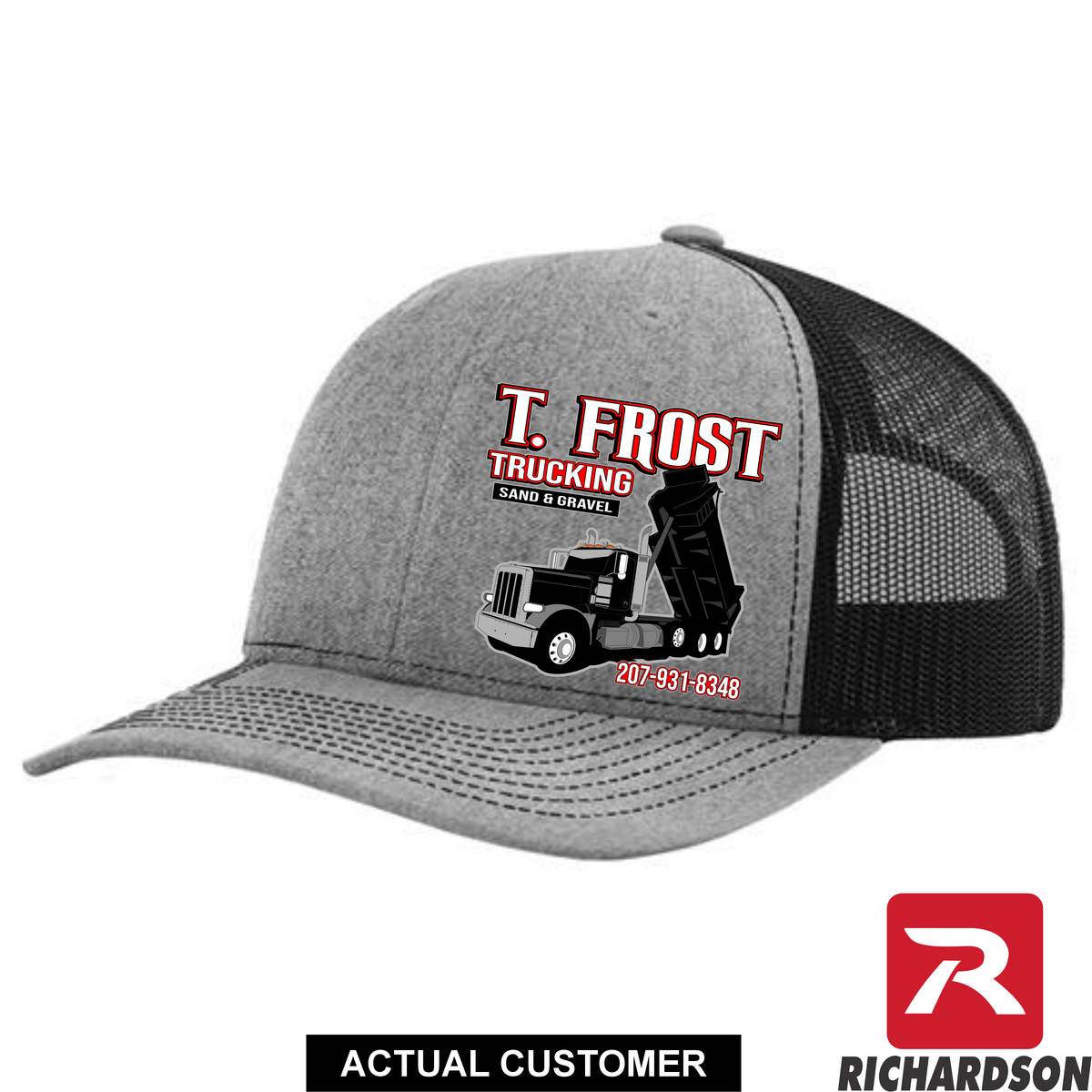 RICHARDSON 112 - Peterbilt Dump Truck  - Your Text Snapback Hats - Free Shipping