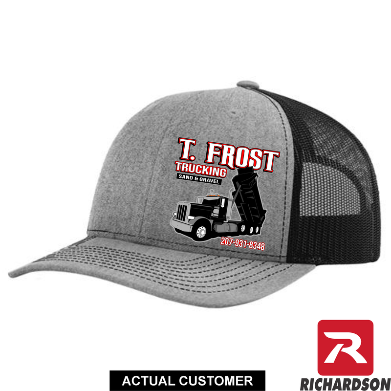 RICHARDSON 112 - Peterbilt Dump Truck  - Your Text Snapback Hats - Free Shipping