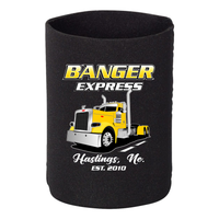 Peterbilt 389 Day Cab - 1 DOZEN Can Cooler Koozies - Your Text Here - Free Shipping