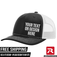 Your Text or Design Here - Richardson 112 6 Panel Hat - Free Shipping
