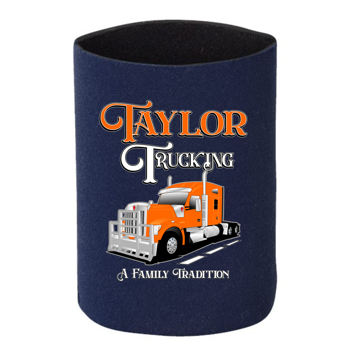 Kenworth W990 - 1 DOZEN Can Cooler Koozies - Your Text Here - Free Shipping