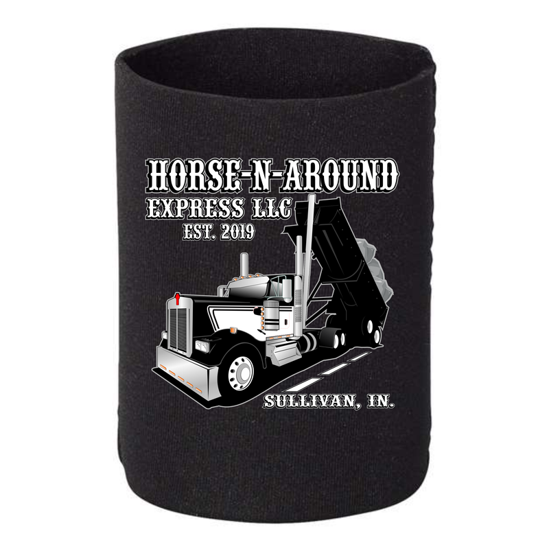 Kenworth W900 End Dump Truck - 1 DOZEN Can Cooler Koozies  - Your Text Here - Free Shipping