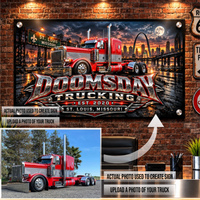 Trucking - Acrylic Sign Horizontal Rectangle   - Your Logo or Text Here - Free Shipping