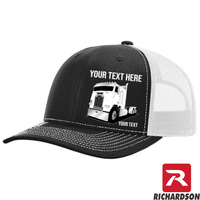 RICHARDSON 112 - Freightliner Cab Over - Your Text Snapback Hats - Free Shipping