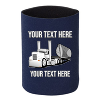 Side Dump Truck - 1 DOZEN Can Cooler Koozies - Your Text Here - Free Shipping