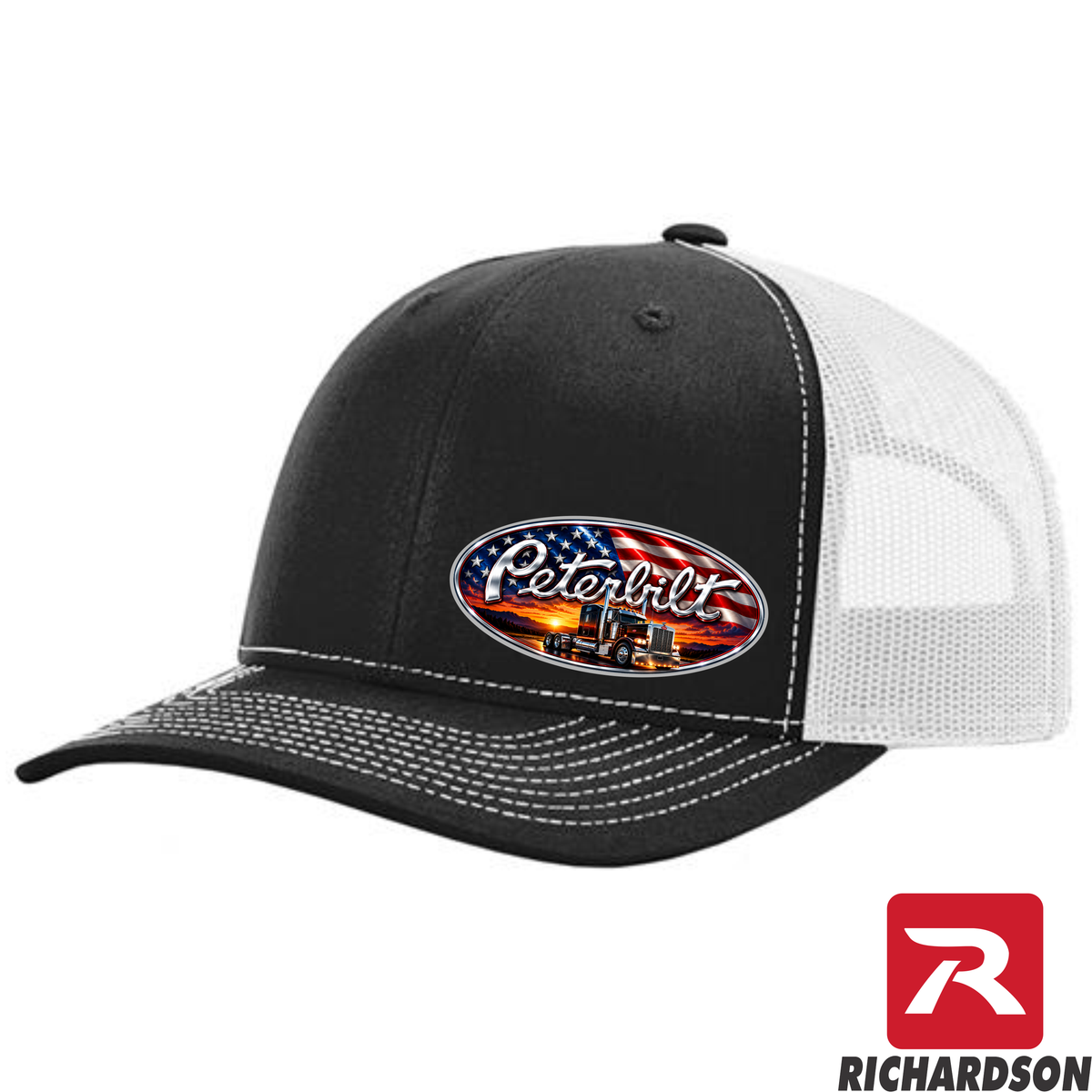 Peterbilt - Patriotic Sunset - RICHARDSON 112 Hat - Free Shipping