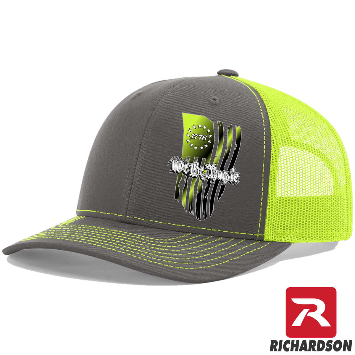 1776 We The People - Tattered Flag - Richardson 112 Hat - Free Shipping