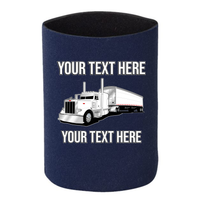 Peterbilt Grain Hauler - 1 DOZEN Can Cooler Koozies -  - Your Text Here - Free Shipping