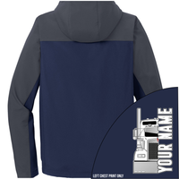 Kenworth Half Truck - Your Text Here - Port Authority Hooded Core Soft Shell Jacket - Free Shipping