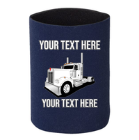 Kenworth W900 Day Cab- 1 DOZEN Can Cooler Koozies  - Your Text Here - Free Shipping