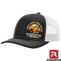 Dirt Pays the Bills -RICHARDSON 112 - Excavator - Snapback Trucker Hat - Free Shipping