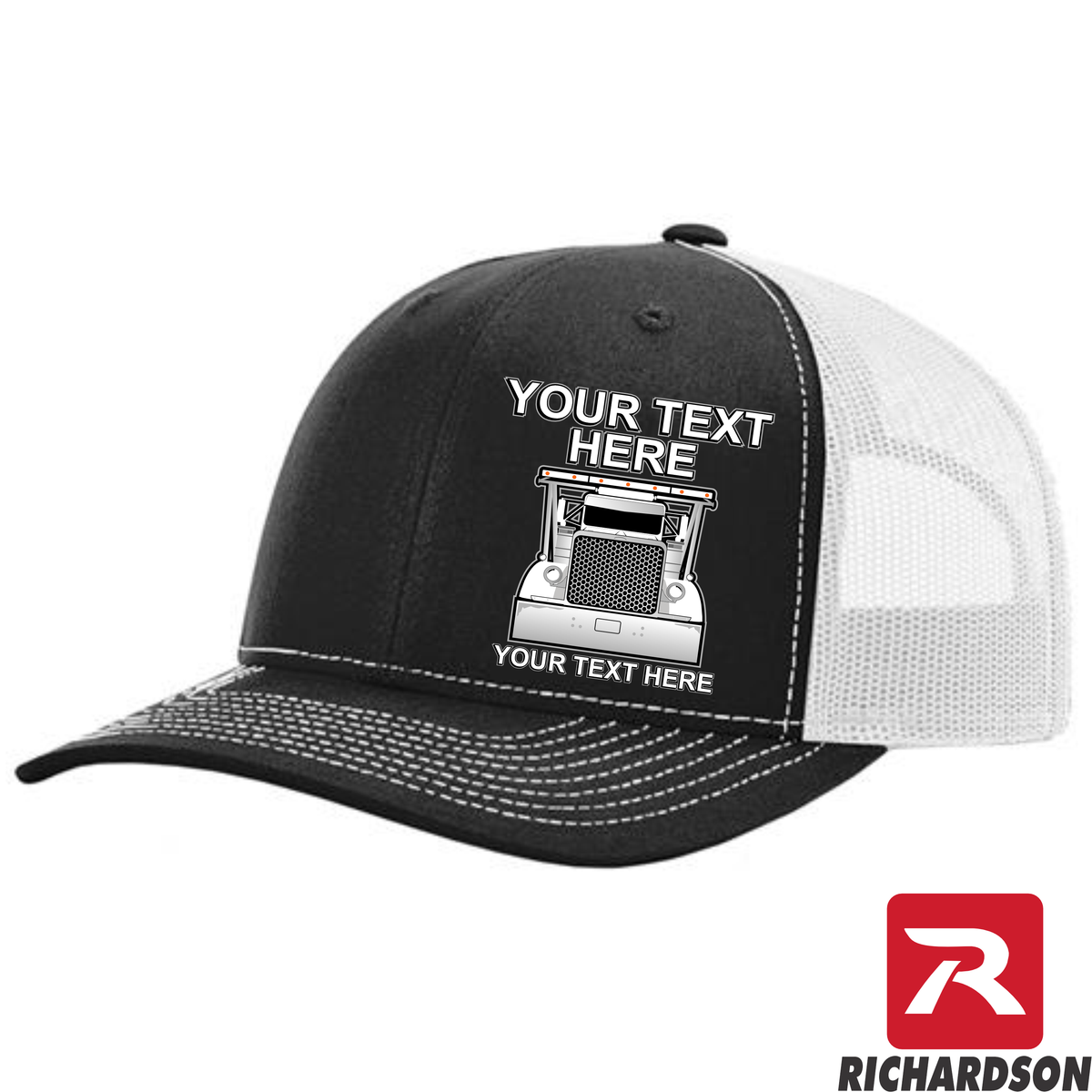 RICHARDSON 112 - Peterbilt Car Hauler  - Your Text Snapback Hats - Free Shipping
