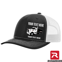 RICHARDSON 112 - Peterbilt 567 Dump Trailer  - Your Text Snapback Hats - Free Shipping