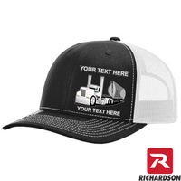 RICHARDSON 112 - Side Dump Truck  - Your Text Snapback Hats - Free Shipping