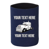 Kenworth W990 - 1 DOZEN Can Cooler Koozies - Your Text Here - Free Shipping