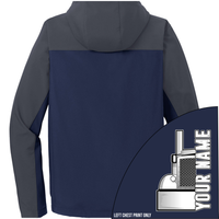 Peterbilt half Truck - Your Text Here - Port Authority Hooded Core Soft Shell Jacket - Free Shipping