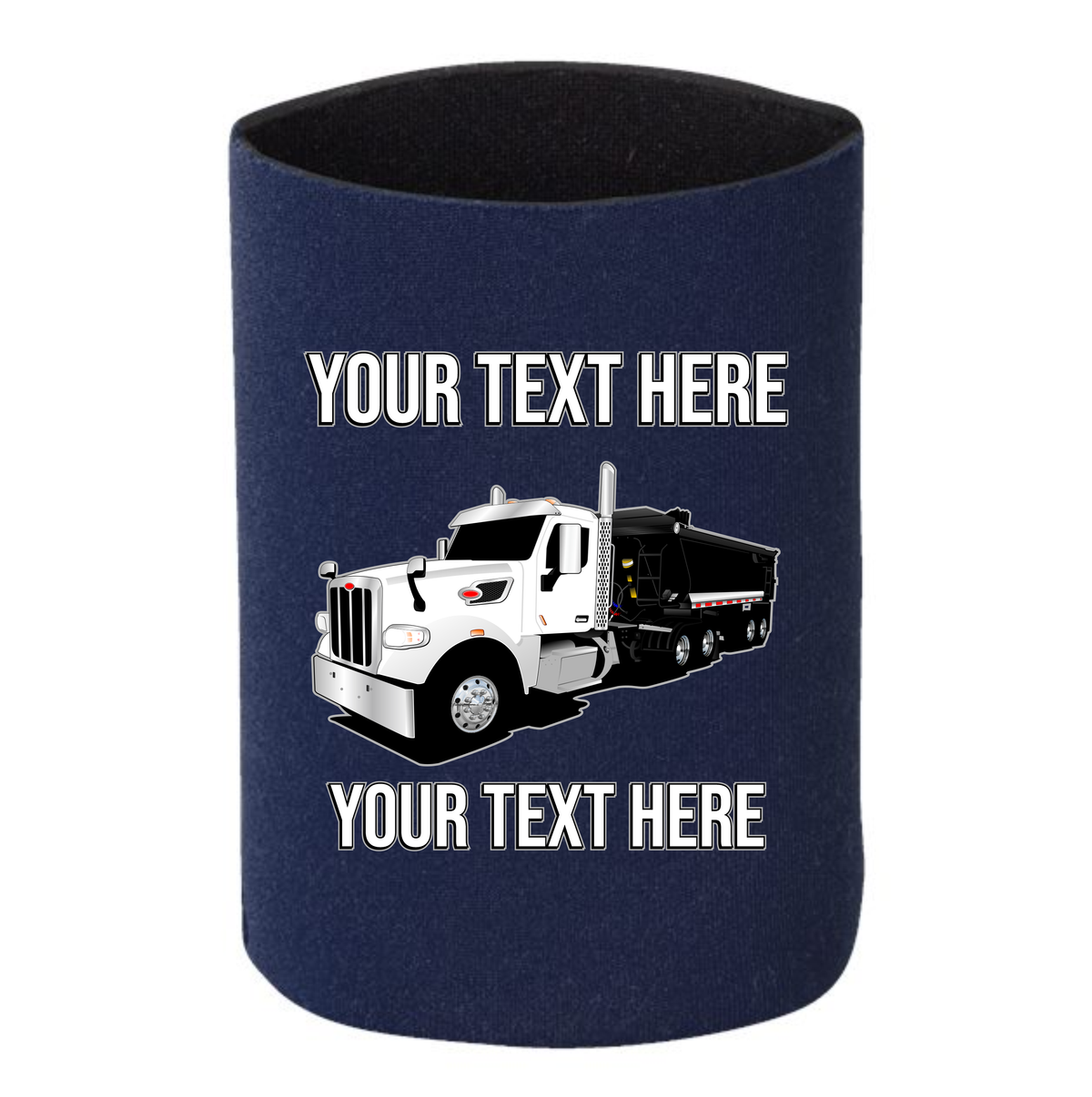 Peterbilt 567 Dump Trailer  - 1 DOZEN Can Cooler Koozies