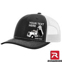 RICHARDSON 112 - Peterbilt Dump Truck  - Your Text Snapback Hats - Free Shipping