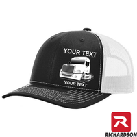 RICHARDSON 112 - Freightliner Cascadia Full Truck   - Your Text Snapback Hats - Free Shipping