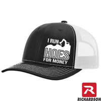 I Run Hoes For Money -RICHARDSON 112 - Excavator - Snapback Trucker Hat - Free Shipping