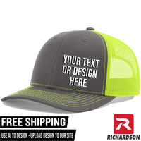 Your Text or Design Here - Richardson 112 6 Panel Hat - Free Shipping