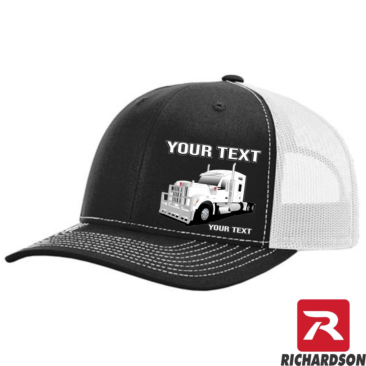 RICHARDSON 112 - Kenworth W990 - Your Text Snapback Hats - Free Shipping