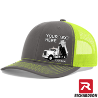 RICHARDSON 112 - Peterbilt Dump Truck  - Your Text Snapback Hats - Free Shipping