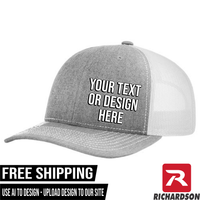 Your Text or Design Here - Richardson 112 6 Panel Hat - Free Shipping