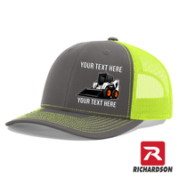 Skid Steer Wheels - Your Text Here - Richardson 112  Trucker Snapback Hats - Free Shipping