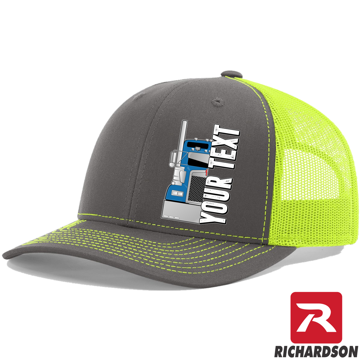 RICHARDSON 112 - Kenworth W900 Front End   - Your Text Snapback Hats - Free Shipping
