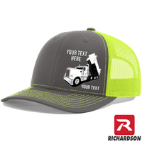 RICHARDSON 112 -Kenworth Dump Truck  - Your Text Snapback Hats - Free Shipping