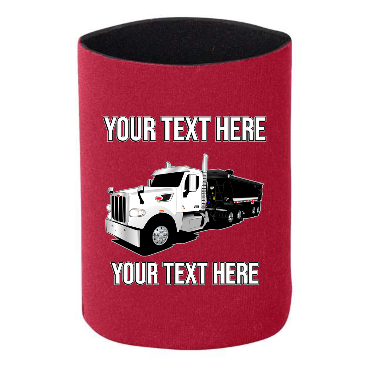 Peterbilt 567 Dump Trailer  - 1 DOZEN Can Cooler Koozies