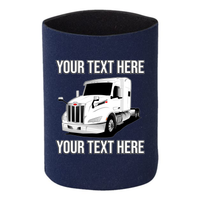 Peterbilt 579 - 1 DOZEN Can Cooler Koozies - Your Text Here - Free Shipping