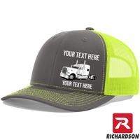RICHARDSON 112 - Peterbilt 389 Stand Up Sleeper  - Your Text Snapback Hats - Free Shipping