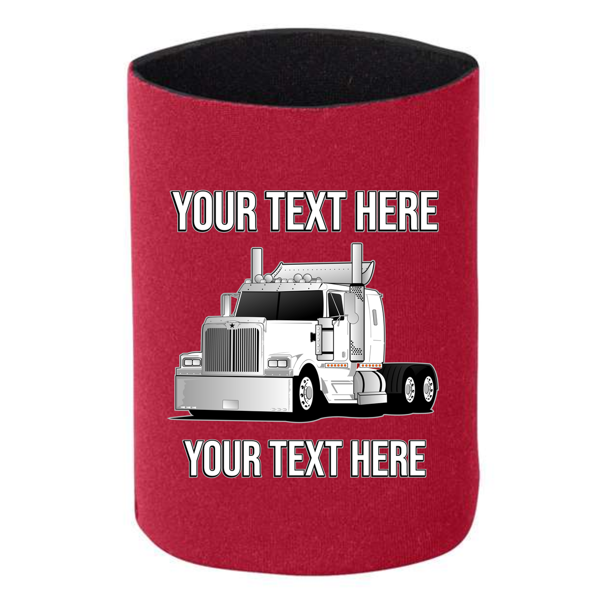 Western Star - 1 DOZEN Can Cooler Koozies - Your Text Here - Free Shipping