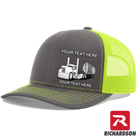 RICHARDSON 112 - Side Dump Truck  - Your Text Snapback Hats - Free Shipping
