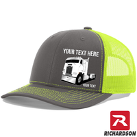RICHARDSON 112 - Freightliner Cab Over - Your Text Snapback Hats - Free Shipping