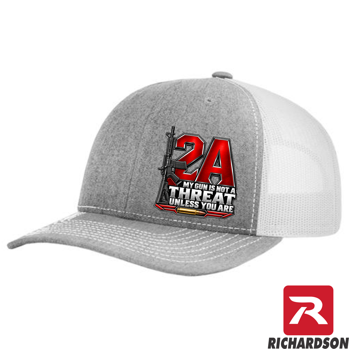 2A - AR-15 - My Gun Is Not a Threat Unless You Are - Richardson 112 Hat - Free Shipping