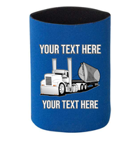 Side Dump Truck - 1 DOZEN Can Cooler Koozies - Your Text Here - Free Shipping