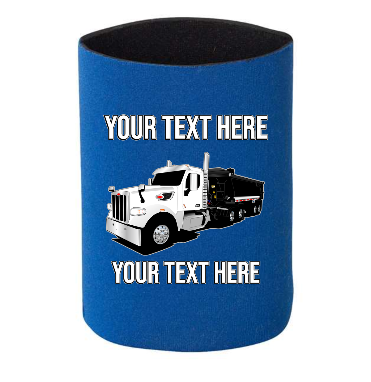 Peterbilt 567 Dump Trailer  - 1 DOZEN Can Cooler Koozies