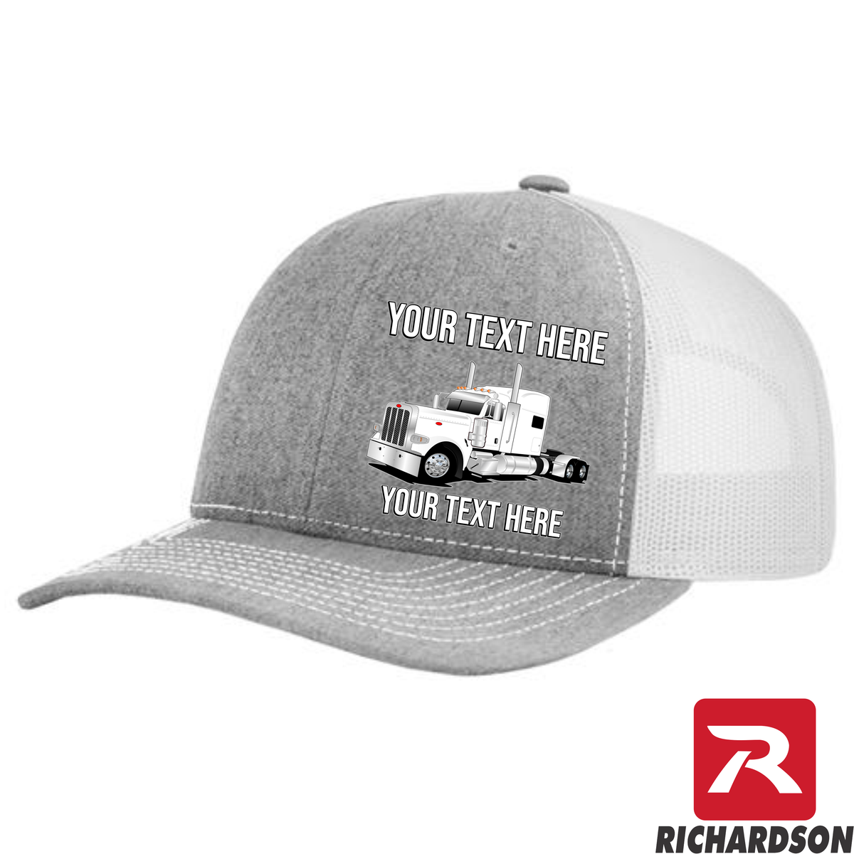 RICHARDSON 112 - Peterbilt 389 Stand Up Sleeper  - Your Text Snapback Hats - Free Shipping