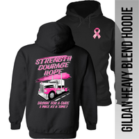 Strength Courage Hope - Breast Cancer - Kenworth - Hoodie