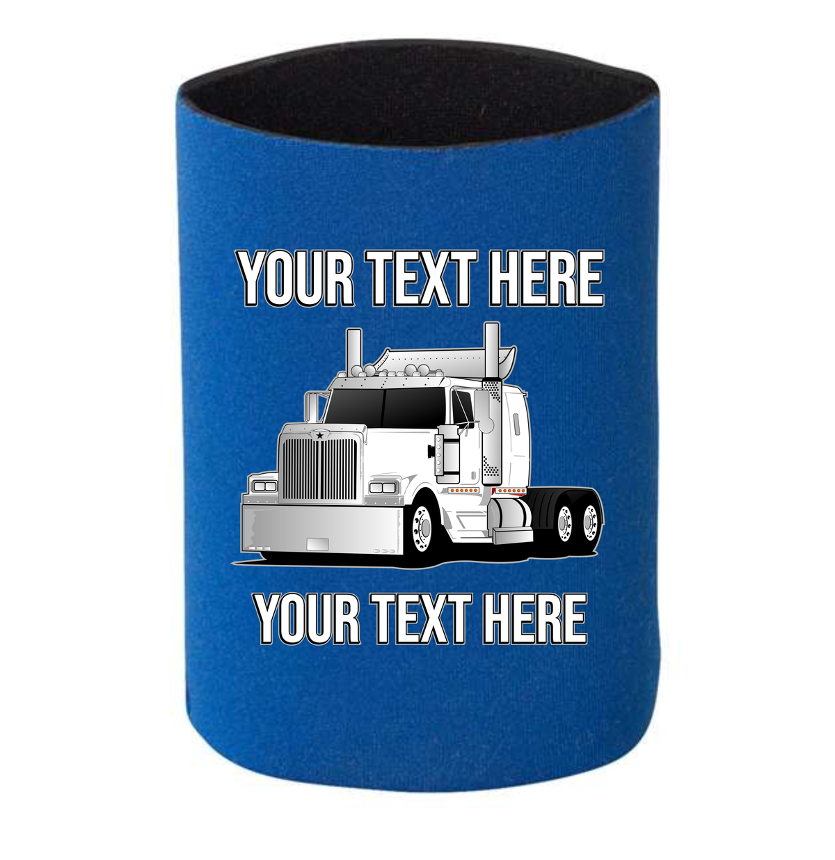 Western Star - 1 DOZEN Can Cooler Koozies - Your Text Here - Free Shipping