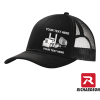 RICHARDSON 112 - Side Dump Truck  - Your Text Snapback Hats - Free Shipping