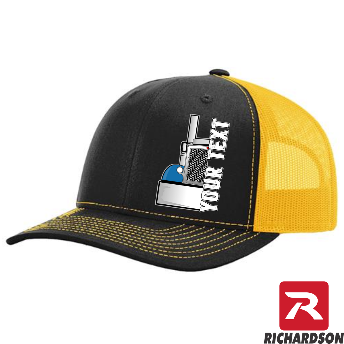 RICHARDSON 112 - Peterbilt Front End  - Your Text Snapback Hats - Free Shipping
