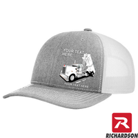 RICHARDSON 112 -Kenworth W900 End Dump  - Your Text Snapback Hats - Free Shipping